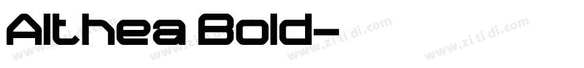 Althea Bold字体转换
